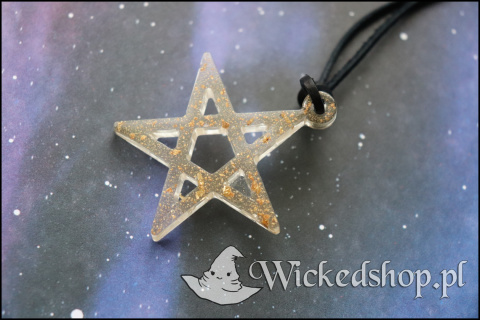 Amulet Pentagram - Złoty Pył