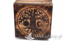 Drewniana szkatułka rękodzielnicza - Drzewo Życia - Tree of Life