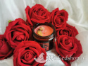 Świeca sojowa Rose - 120ml - różana świeczka z pączkami róży w środku