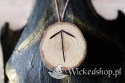 Naszyjnik Runa Tiwaz - Runa odwagi - ręcznie wypalany na drewnie