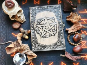 Księga Cieni - Skórzany Notes - Pentagram
