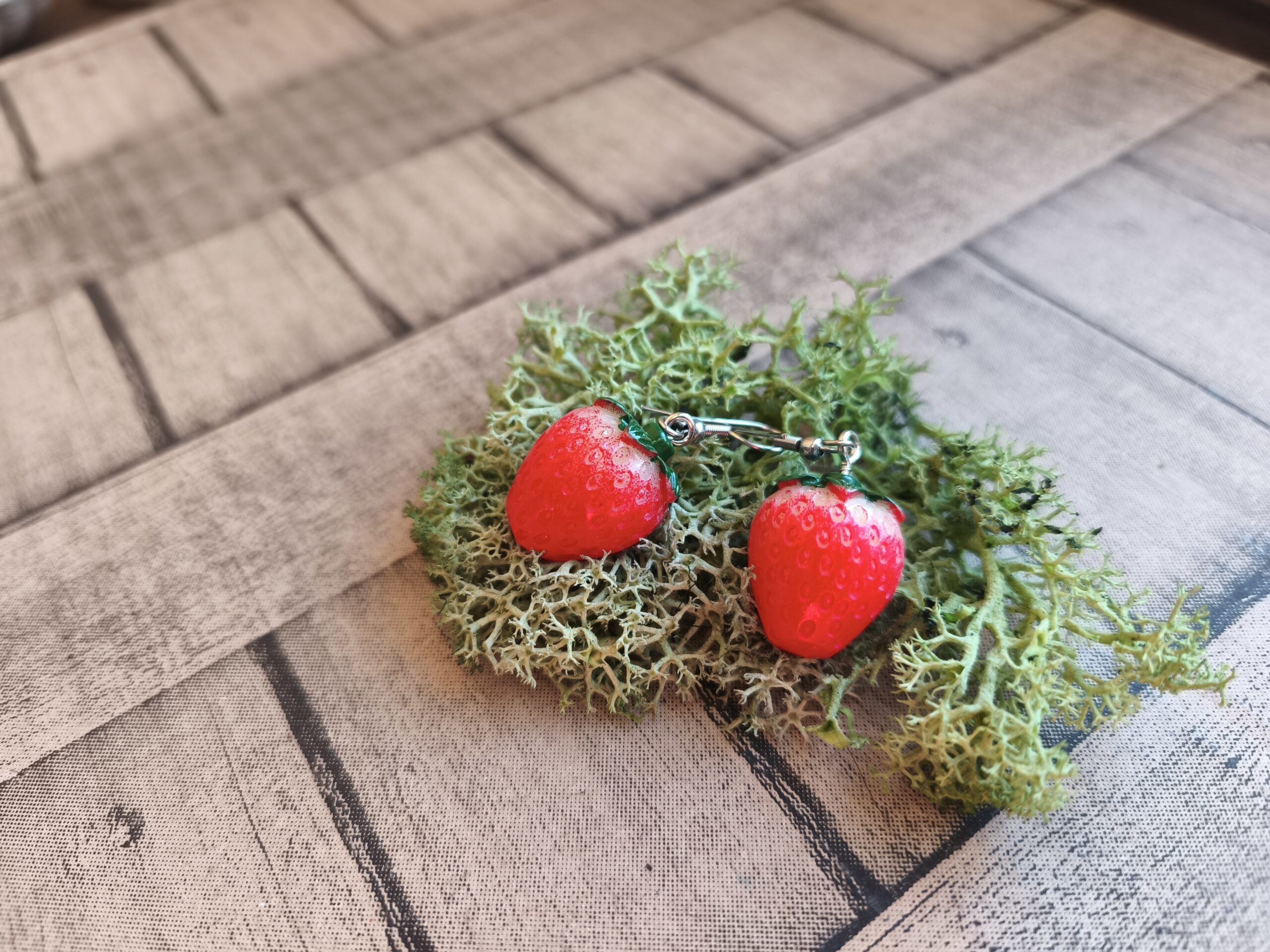 Kolczyki Truskawki - Czerwone Truskaweczki na lato
