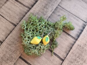 Kolczyki Cytrynki - Cytrynowe kolczyki na lato i wiosnę