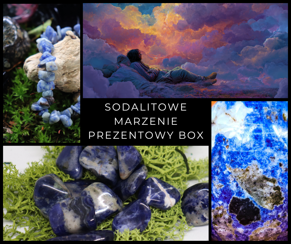 Kryształowy Box - Sodalitowe Marzenie - Zestaw Prezentowy