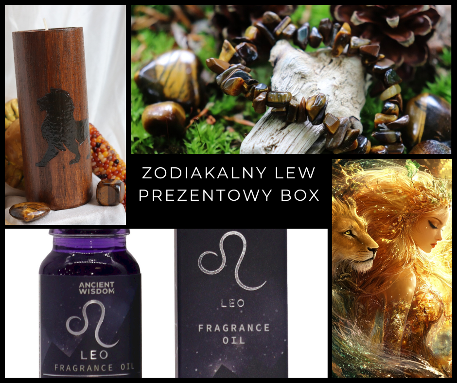 Zodiakalny Lew - LEO Box - Zestaw Prezentowy dla Wiedźmy lub Maga - spod znaku Lwa