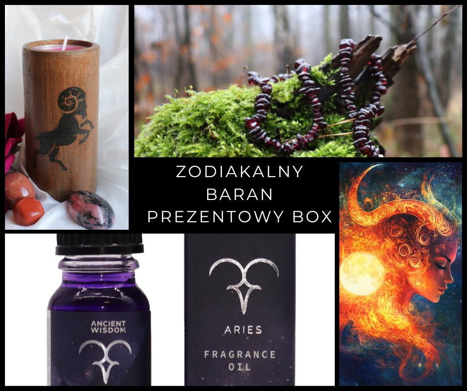 Zodiakalny Baran - Aries Box - Zestaw Prezentowy dla Wiedźmy lub Maga - spod znaku Barana