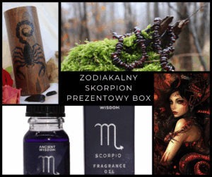 Zodiakalny Skorpion- Scorpio Box - Zestaw Prezentowy dla Wiedźmy lub Maga - spod znaku Skorpiona