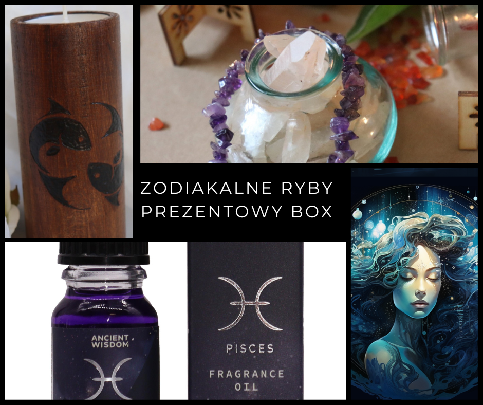 Zodiakalne Ryby - Pisces Box - Zestaw Prezentowy dla Wiedźmy lub Maga - spod znaku Ryb