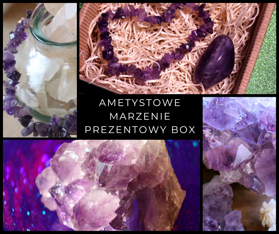 Kryształowy Box - Ametystowe Marzenie - Zestaw Prezentowy