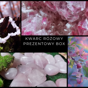 Kryształowy Box - Kwarc Różowy - Zestaw Prezentowy