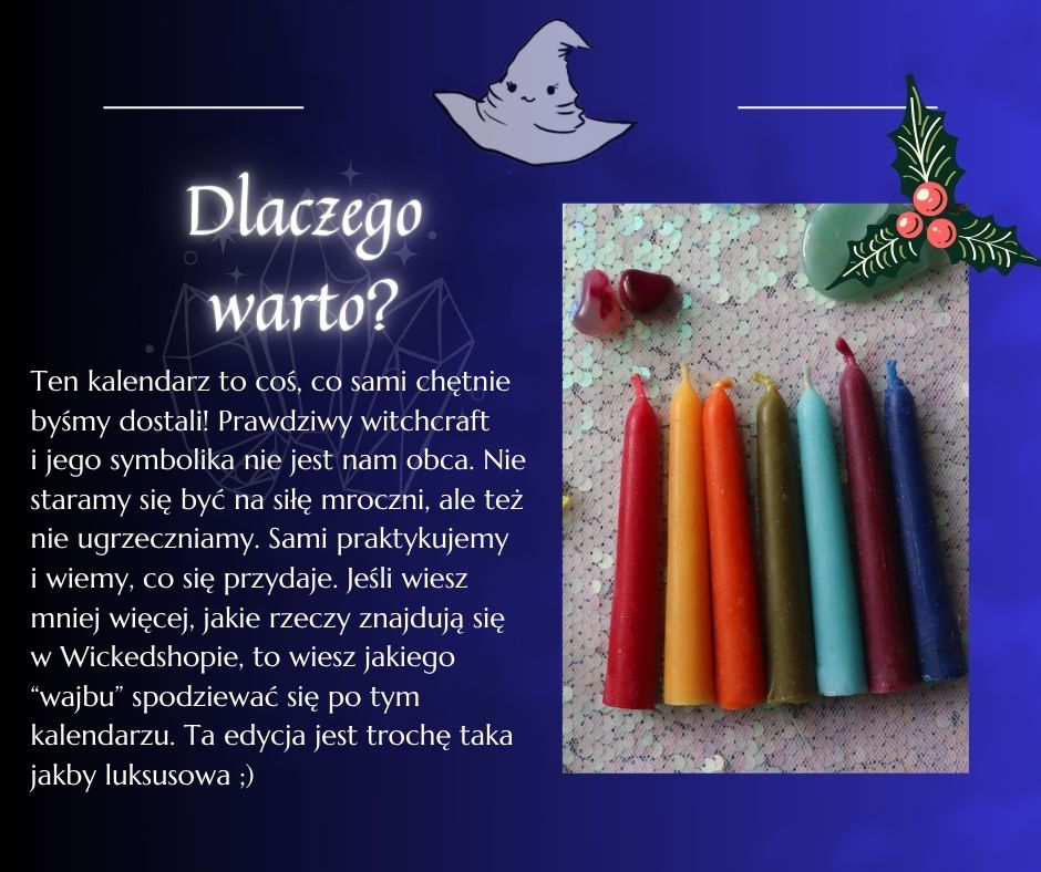 Witchcraftowy Kalendarz Adwentowy - Yule - dla wiedźmy lub maga - Witchy Kalendarz - NOWA EDYCJA